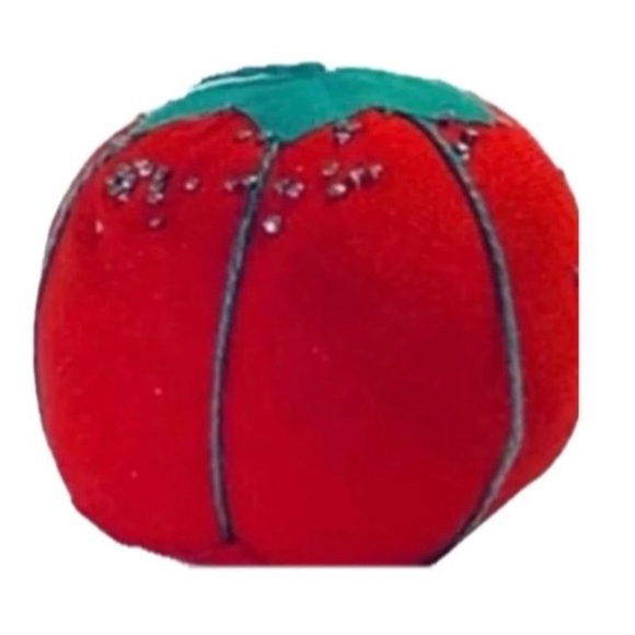 Vintage Red Fruit Tomato or Strawberry 2” Sewing Pin - Picture 1 of 3